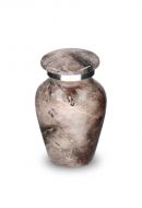 Pequena urna funerária 'Elegance' com efeito pedra natural rosa