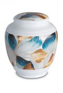 Urna funerária de porcelana 'Classica' | Multicolor com estrutura natural