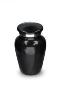 Pequena urna para cinzas 'Elegance' preto com efeito perolado
