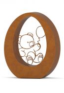 Urna para cinzas de adulto em aço corten (companheiro)