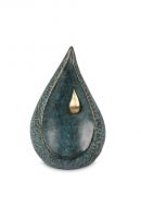 Mini urna funerária em bronze