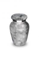 Pequena urna funerária 'Elegance' com efeito pedra natural cinza
